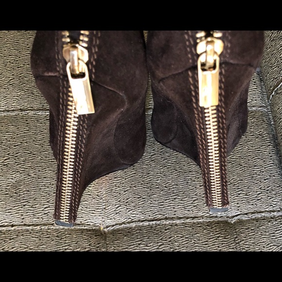 Michael Kors Wedge Suede Leather Boots 8M - Picture 6 of 6